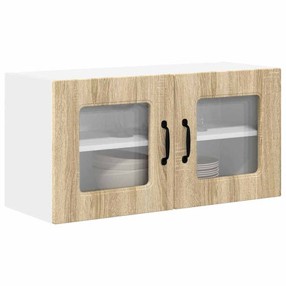Keukenkast aan de muur met plank Sonoma Eiken 80 x 31 x 40 cm