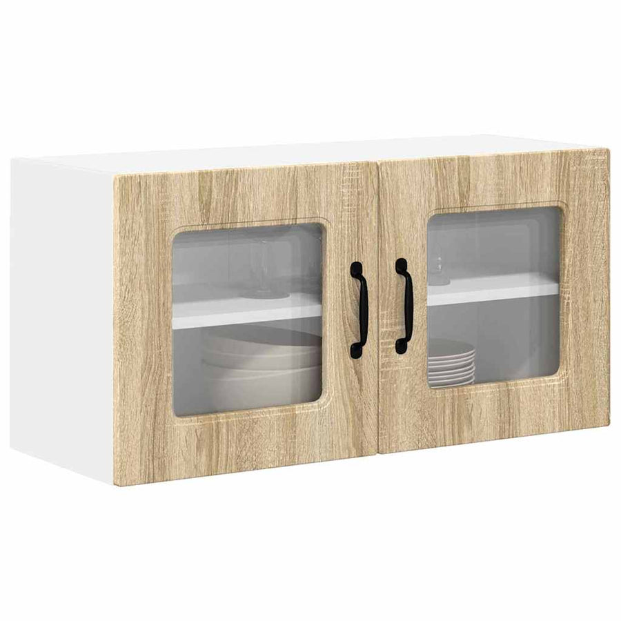 Keukenkast aan de muur met plank Sonoma Eiken 80 x 31 x 40 cm