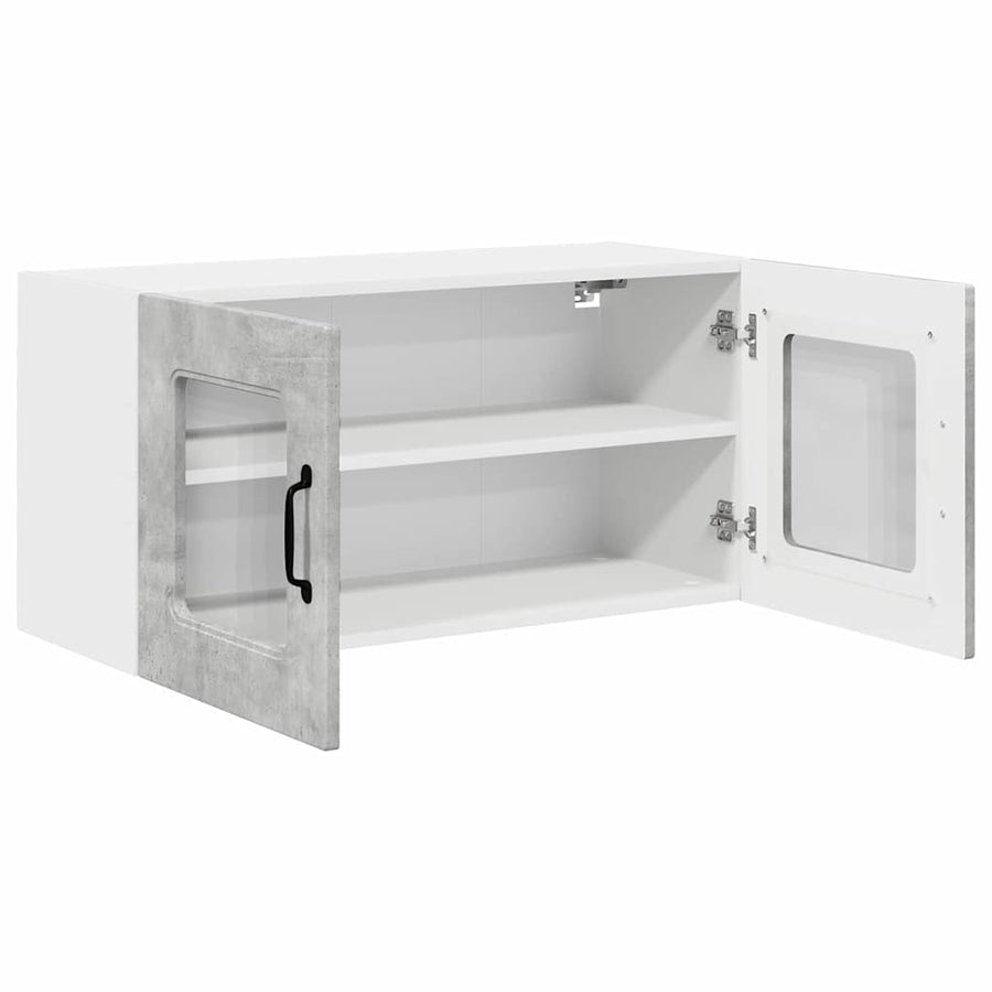 Keukenkast aan de muur Beton Grijs 80 x 31 x 40 cm Bewerkt hout