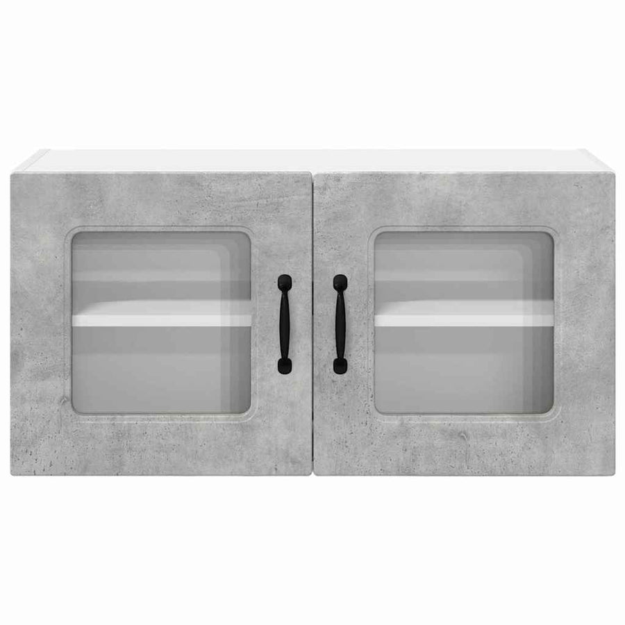 Keukenkast aan de muur Beton Grijs 80 x 31 x 40 cm Bewerkt hout