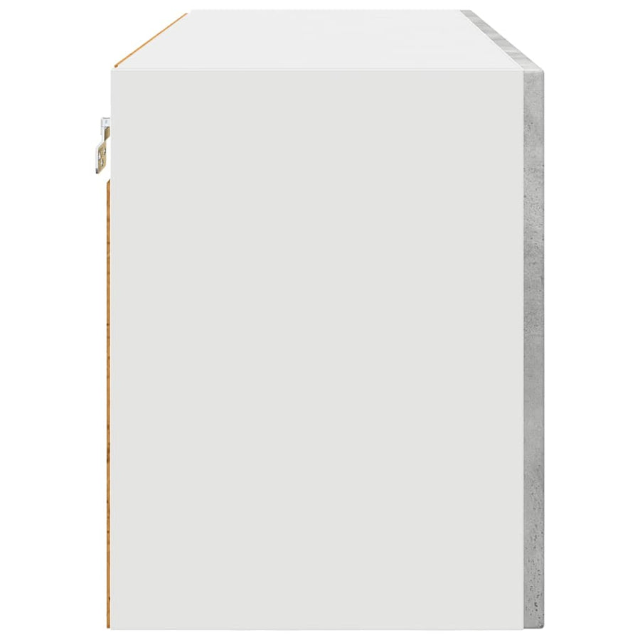 Keukenkast aan de muur Beton Grijs 80 x 31 x 40 cm Bewerkt hout