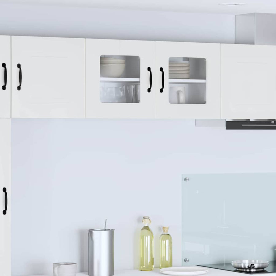 Keukenkast aan de muur met plank Hoogglans wit 80 x 31 x 40 cm