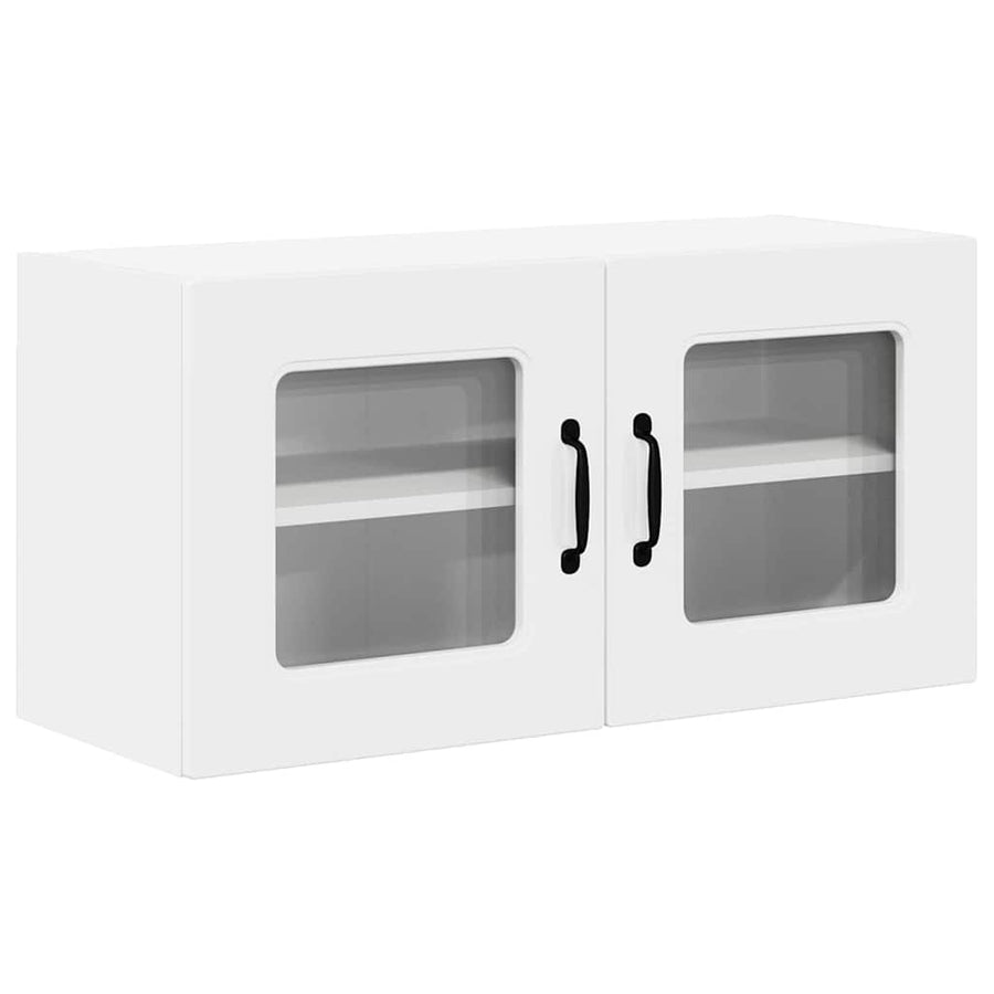 Keukenkast aan de muur met plank Hoogglans wit 80 x 31 x 40 cm
