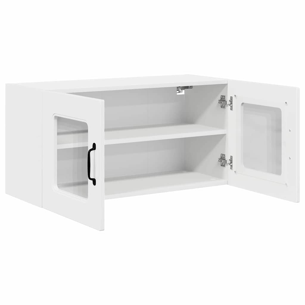 Keukenkast aan de muur met plank Hoogglans wit 80 x 31 x 40 cm