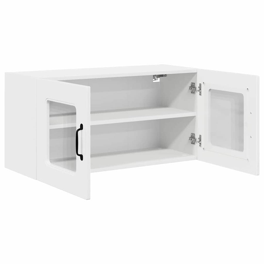 Keukenkast aan de muur met plank Hoogglans wit 80 x 31 x 40 cm