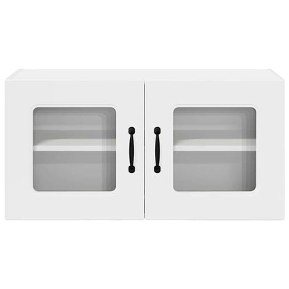 Keukenkast aan de muur met plank Hoogglans wit 80 x 31 x 40 cm