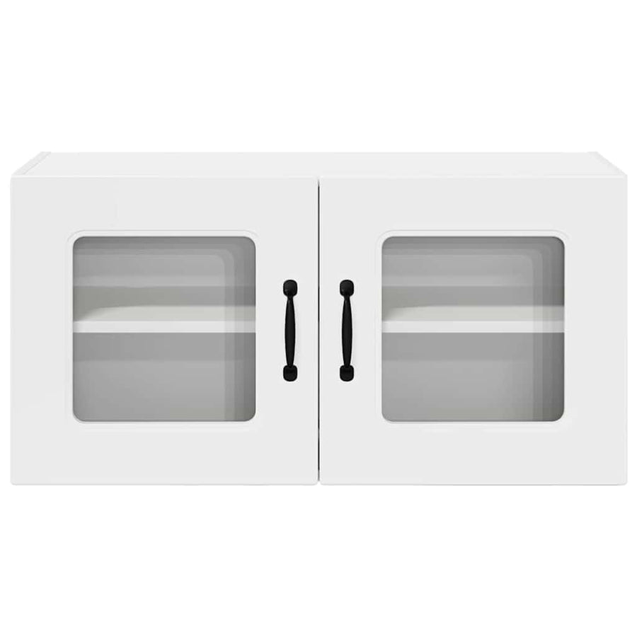 Keukenkast aan de muur met plank Hoogglans wit 80 x 31 x 40 cm