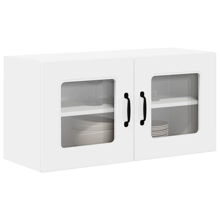 Keukenkast aan de muur met plank Hoogglans wit 80 x 31 x 40 cm