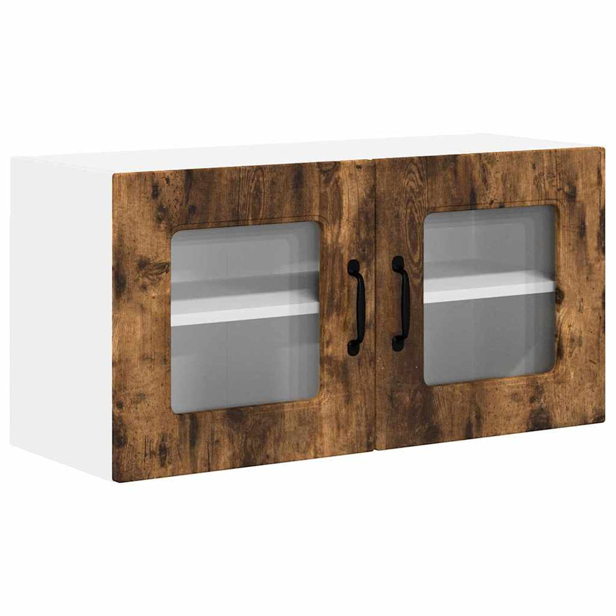 Keukenkast aan de muur met plank Gerookt eiken 80 x 31 x 40 cm