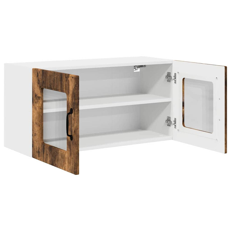 Keukenkast aan de muur met plank Gerookt eiken 80 x 31 x 40 cm
