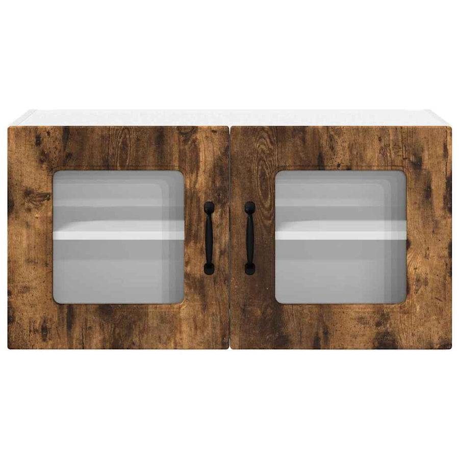 Keukenkast aan de muur met plank Gerookt eiken 80 x 31 x 40 cm