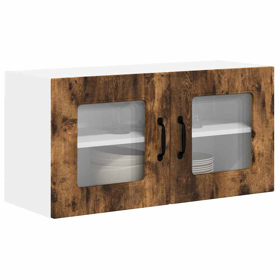 Keukenkast aan de muur met plank Gerookt eiken 80 x 31 x 40 cm