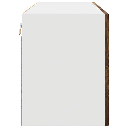 Keukenkast aan de muur met plank Gerookt eiken 80 x 31 x 40 cm