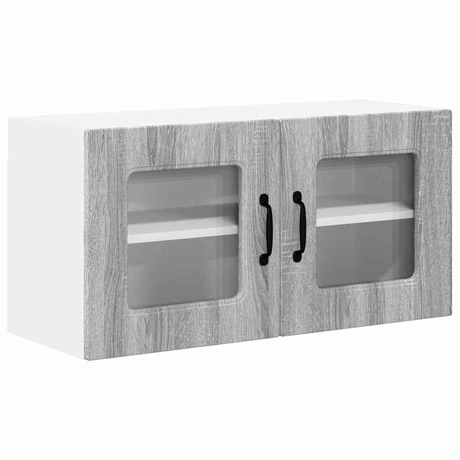 Keukenkast aan de muur met plank Grijs Sonoma 80 x 31 x 40 cm