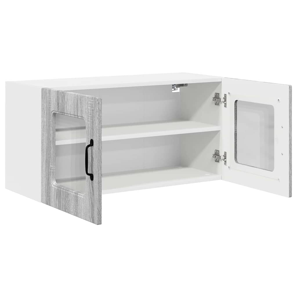 Keukenkast aan de muur met plank Grijs Sonoma 80 x 31 x 40 cm