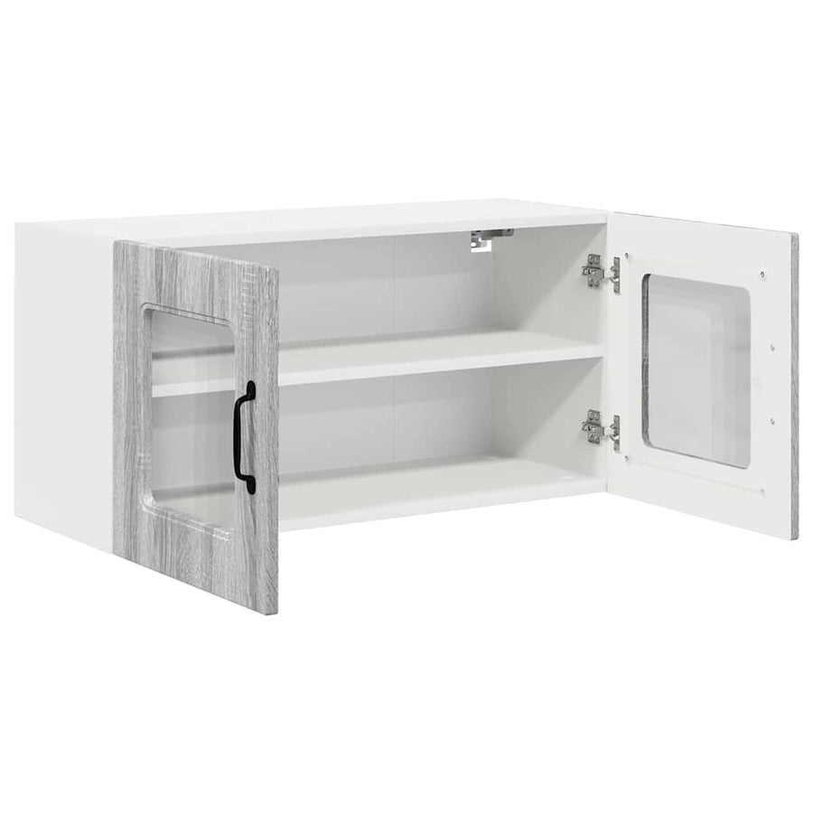 Keukenkast aan de muur met plank Grijs Sonoma 80 x 31 x 40 cm