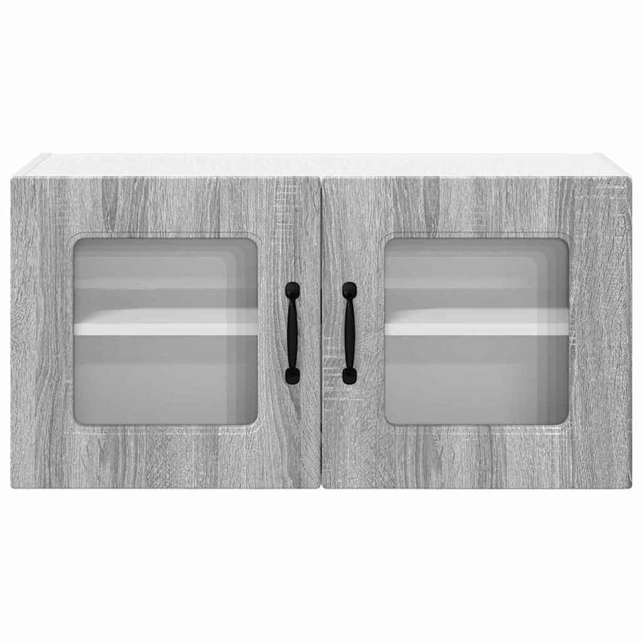 Keukenkast aan de muur met plank Grijs Sonoma 80 x 31 x 40 cm