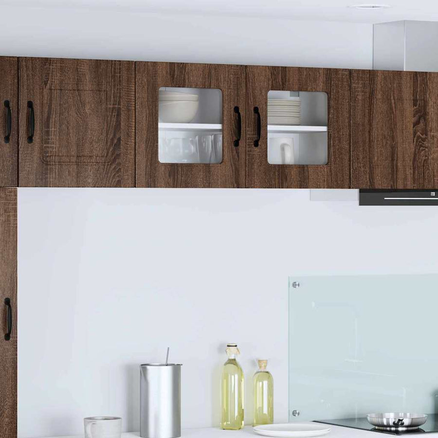 Keukenkast aan de muur Bruin Eiken 80 x 31 x 40 cm Bewerkt hout
