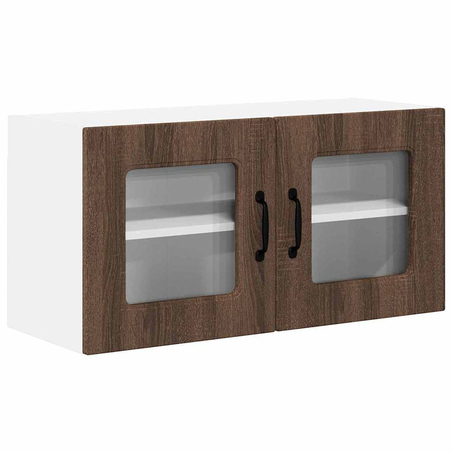 Keukenkast aan de muur Bruin Eiken 80 x 31 x 40 cm Bewerkt hout