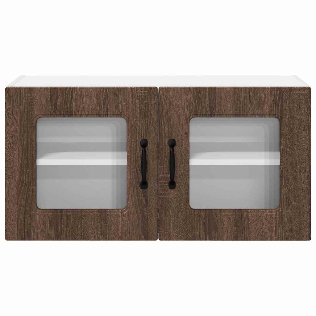 Keukenkast aan de muur Bruin Eiken 80 x 31 x 40 cm Bewerkt hout