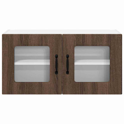 Keukenkast aan de muur Bruin Eiken 80 x 31 x 40 cm Bewerkt hout
