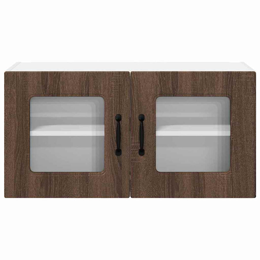 Keukenkast aan de muur Bruin Eiken 80 x 31 x 40 cm Bewerkt hout