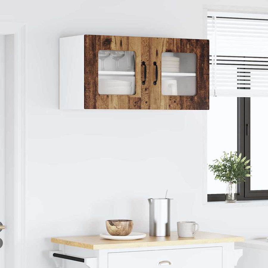 Keukenkast aan de muur Oud Hout 80 x 31 x 40 cm Bewerkt hout