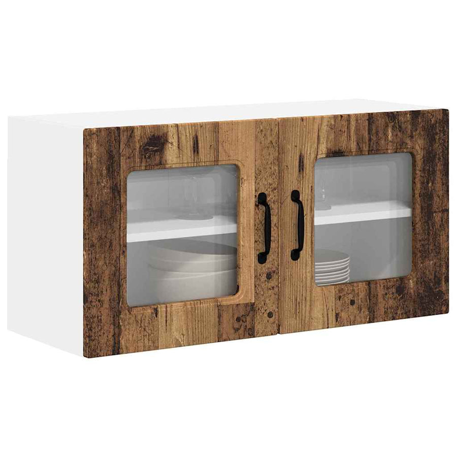 Keukenkast aan de muur Oud Hout 80 x 31 x 40 cm Bewerkt hout