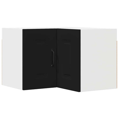 Keukenkast aan de muur Zwart 57 x 57 x 40 cm Bewerkt hout