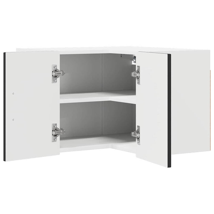 Keukenkast aan de muur Zwart 57 x 57 x 40 cm Bewerkt hout