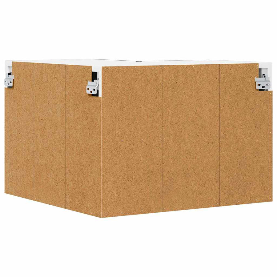 Keukenkast aan de muur Zwart 57 x 57 x 40 cm Bewerkt hout