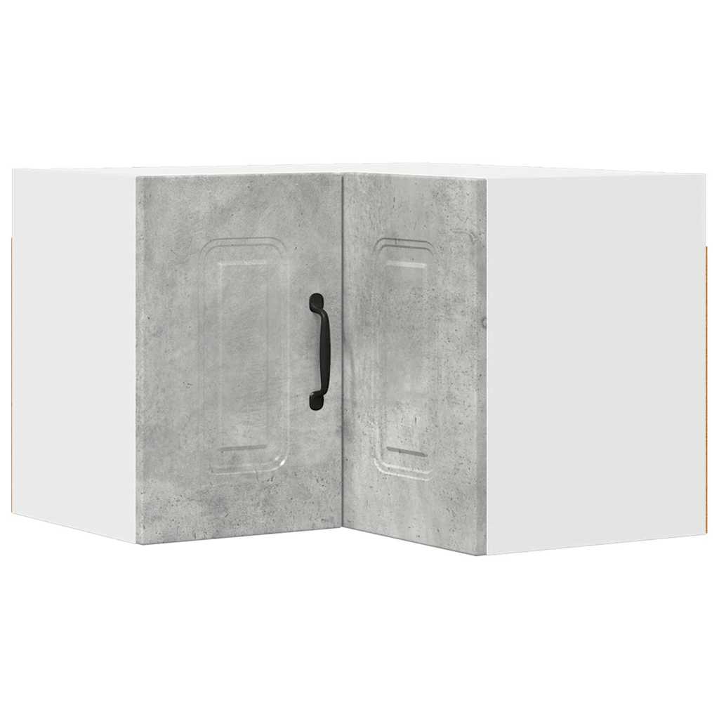 Keukenkast aan de muur Beton Grijs 57 x 57 x 40 cm Bewerkt hout