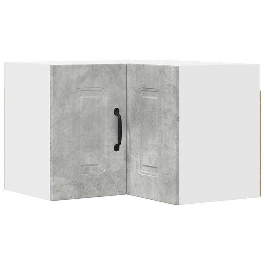 Keukenkast aan de muur Beton Grijs 57 x 57 x 40 cm Bewerkt hout
