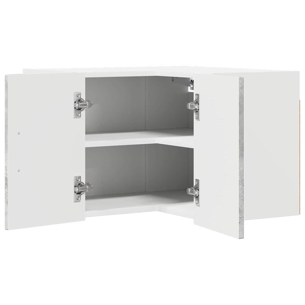 Keukenkast aan de muur Beton Grijs 57 x 57 x 40 cm Bewerkt hout