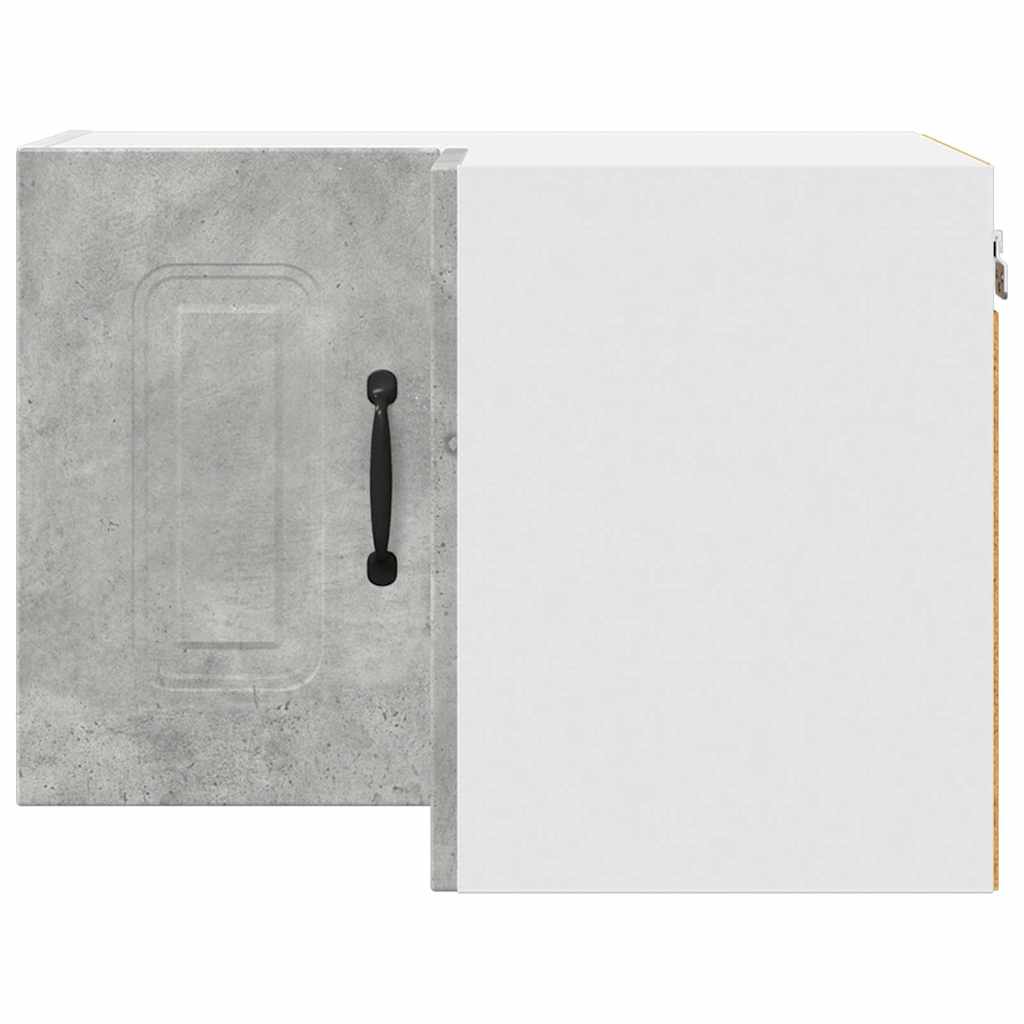 Keukenkast aan de muur Beton Grijs 57 x 57 x 40 cm Bewerkt hout