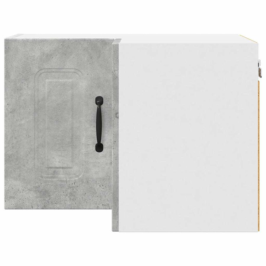 Keukenkast aan de muur Beton Grijs 57 x 57 x 40 cm Bewerkt hout