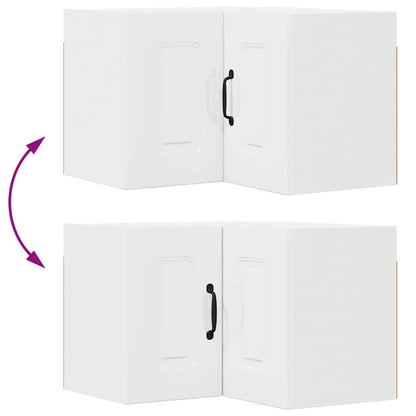 Keukenkast aan de muur met plank Hoogglans wit 57 x 57 x 40 cm