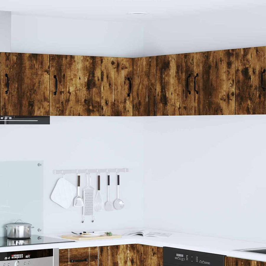 Keukenkast aan de muur met plank Gerookt eiken 57 x 57 x 40 cm