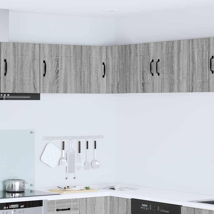 Keukenkast aan de muur met plank Grijs Sonoma 57 x 57 x 40 cm