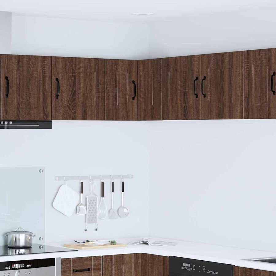 Keukenkast aan de muur Bruin Eiken 57 x 57 x 40 cm Bewerkt hout