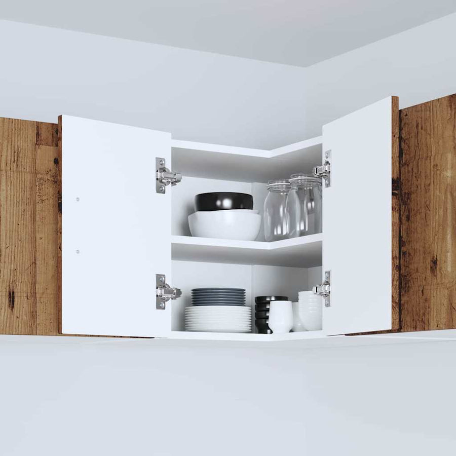 Keukenkast aan de muur Oud Hout 57 x 57 x 40 cm Bewerkt hout