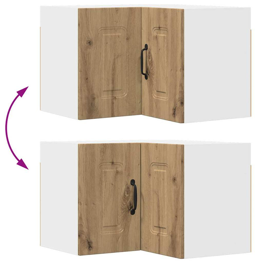 Keukenkast aan de muur met plank Artisan Eiken 57 x 57 x 40 cm