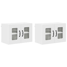 Keukenkast aan de muur 2 pcs Wit 60 x 31 x 40 cm Bewerkt hout