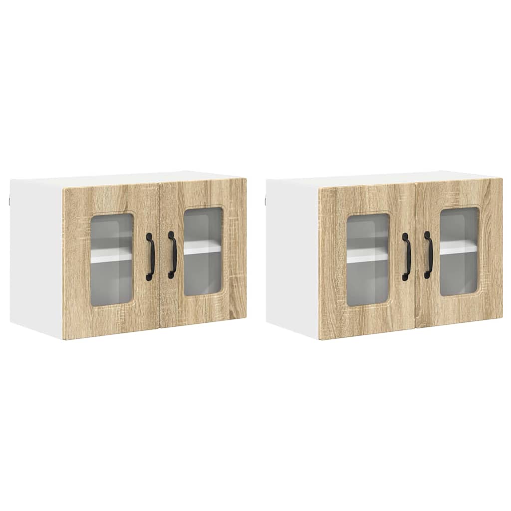Keukenkast aan de muur 2 pcs Sonoma Eiken 60 x 31 x 40 cm
