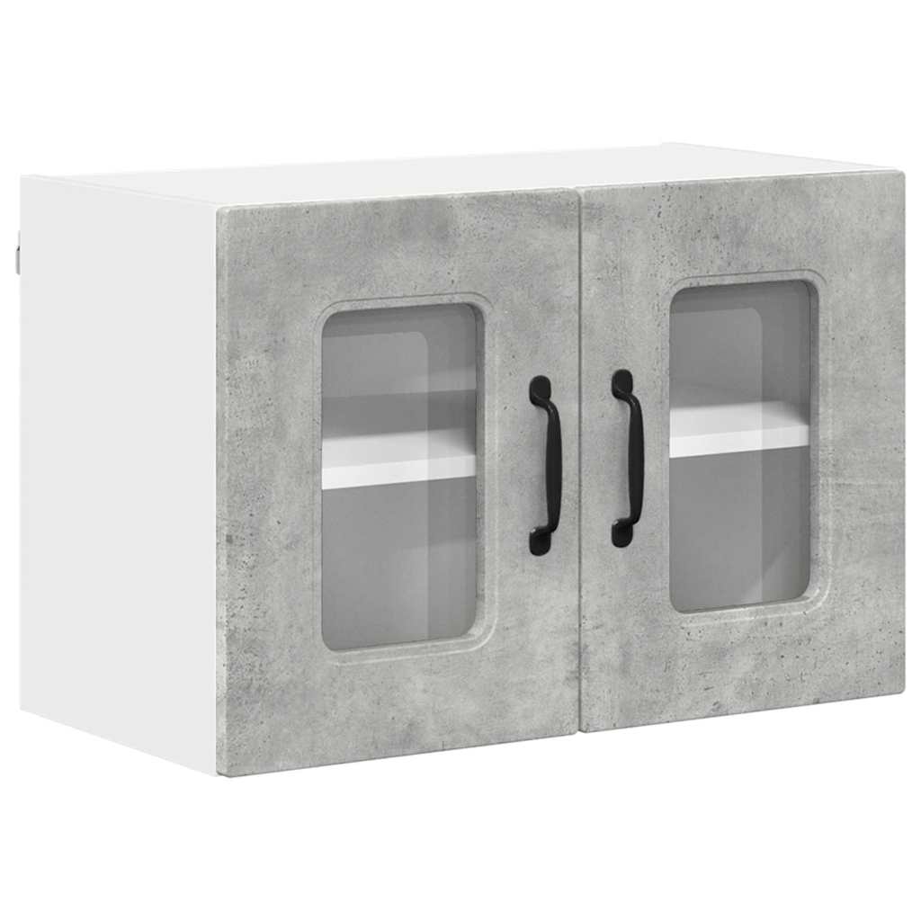 Keukenkast aan de muur Beton Grijs 60 x 31 x 40 cm Bewerkt hout