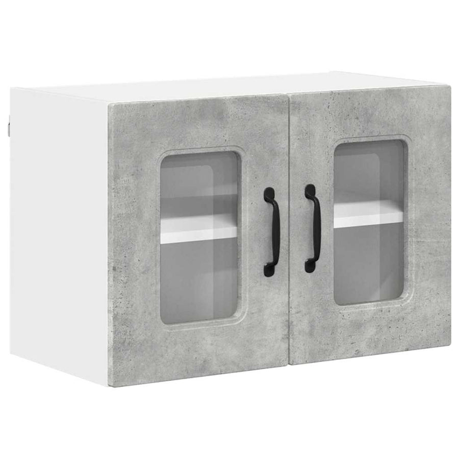 Keukenkast aan de muur Beton Grijs 60 x 31 x 40 cm Bewerkt hout