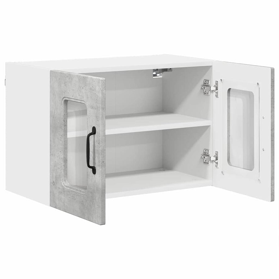 Keukenkast aan de muur Beton Grijs 60 x 31 x 40 cm Bewerkt hout