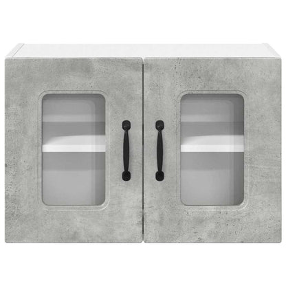 Keukenkast aan de muur Beton Grijs 60 x 31 x 40 cm Bewerkt hout