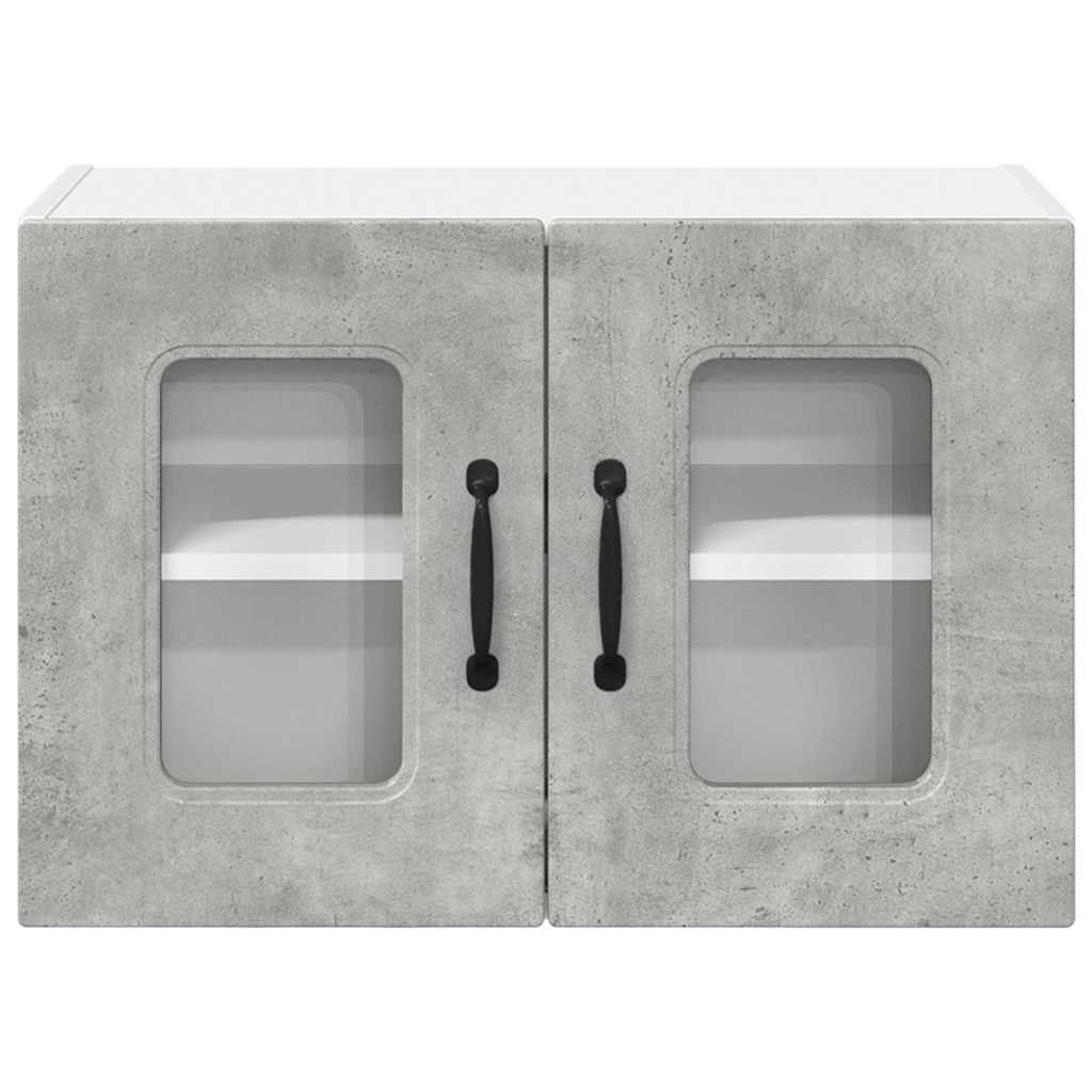 Keukenkast aan de muur 2 pcs Beton Grijs 60 x 31 x 40 cm