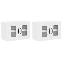 Keukenkast aan de muur 2 pcs Hoogglans wit 60 x 31 x 40 cm
